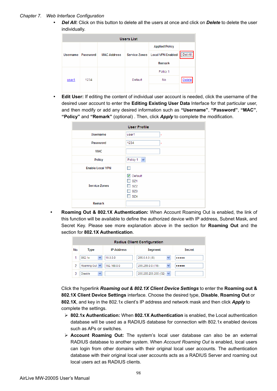 AirLive MW-2000S User Manual | Page 103 / 225