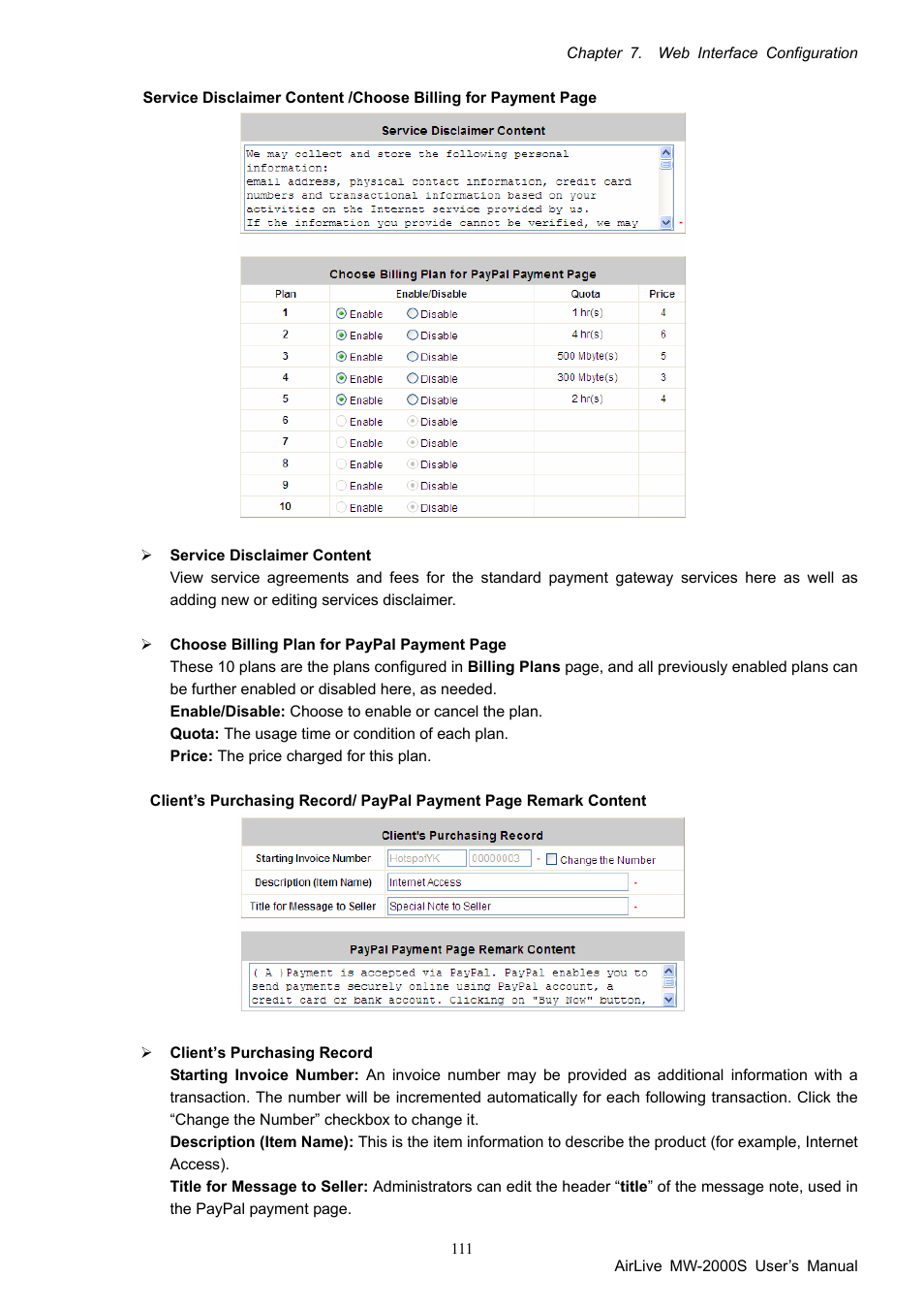 AirLive MW-2000S User Manual | Page 116 / 225