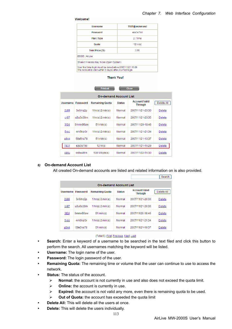 AirLive MW-2000S User Manual | Page 118 / 225