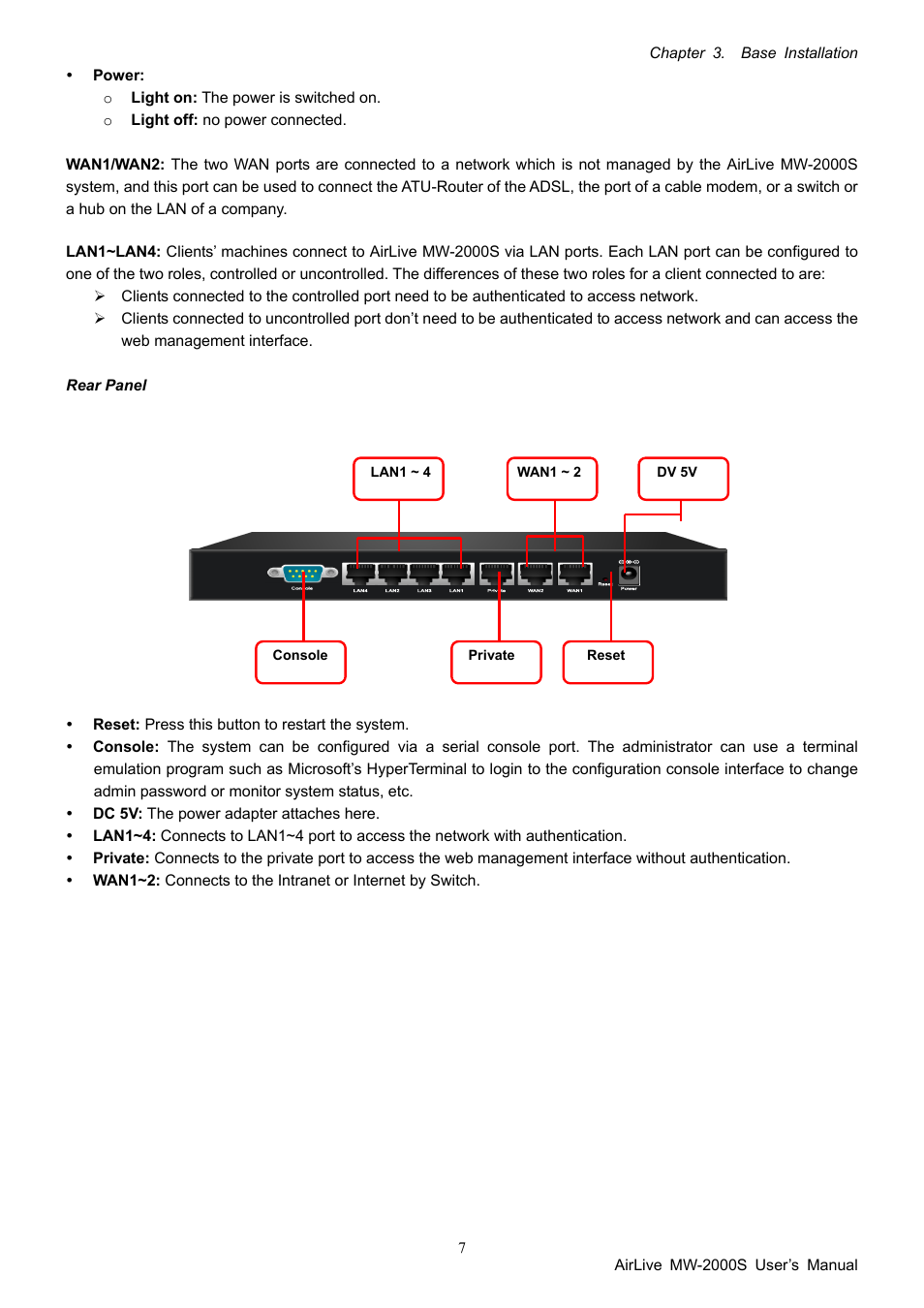 AirLive MW-2000S User Manual | Page 12 / 225