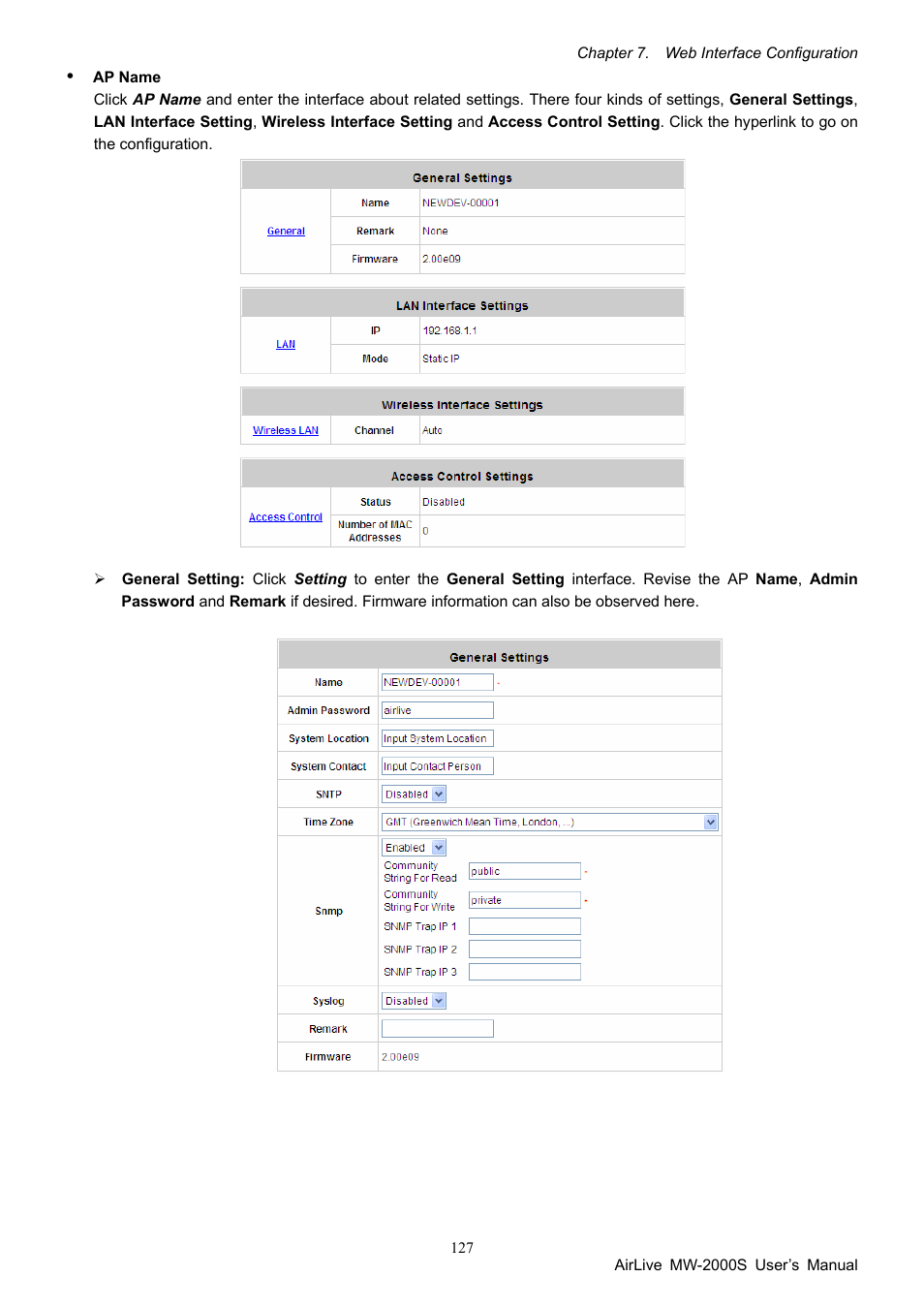 AirLive MW-2000S User Manual | Page 132 / 225