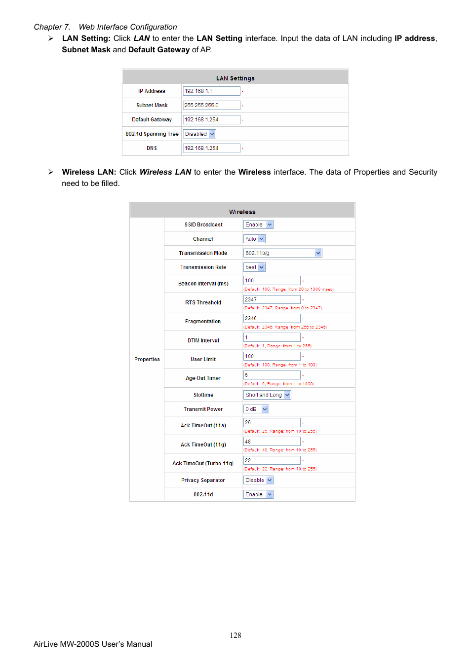 AirLive MW-2000S User Manual | Page 133 / 225