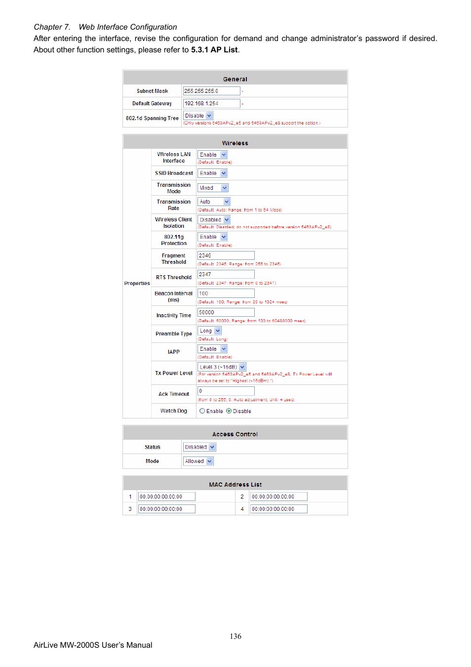 AirLive MW-2000S User Manual | Page 141 / 225