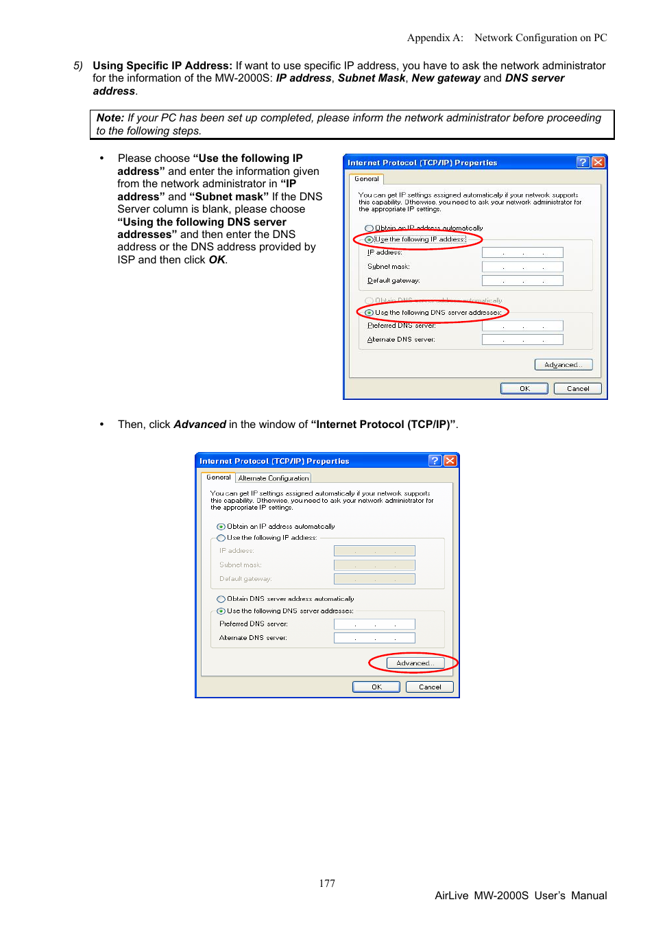 AirLive MW-2000S User Manual | Page 182 / 225