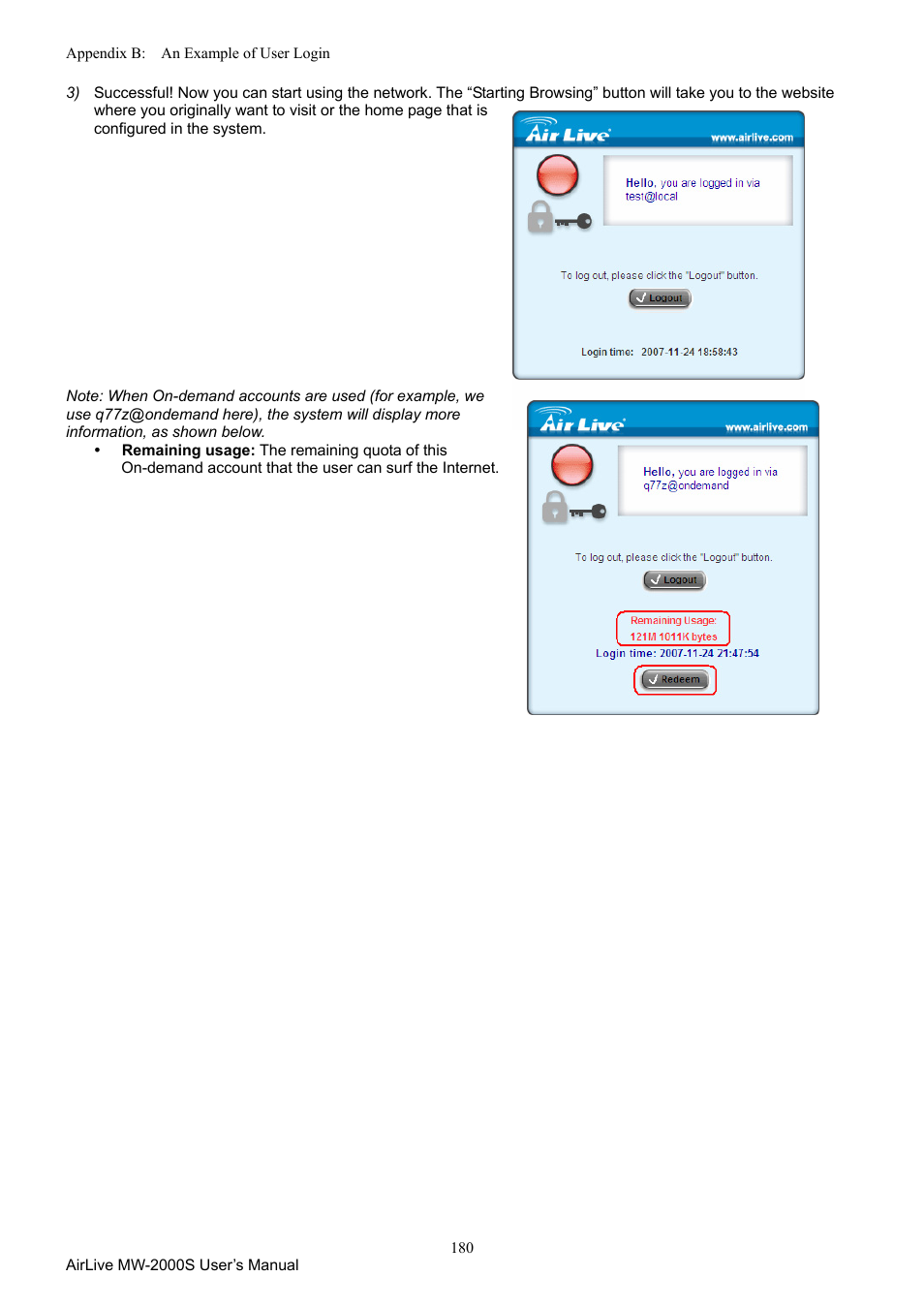 AirLive MW-2000S User Manual | Page 185 / 225
