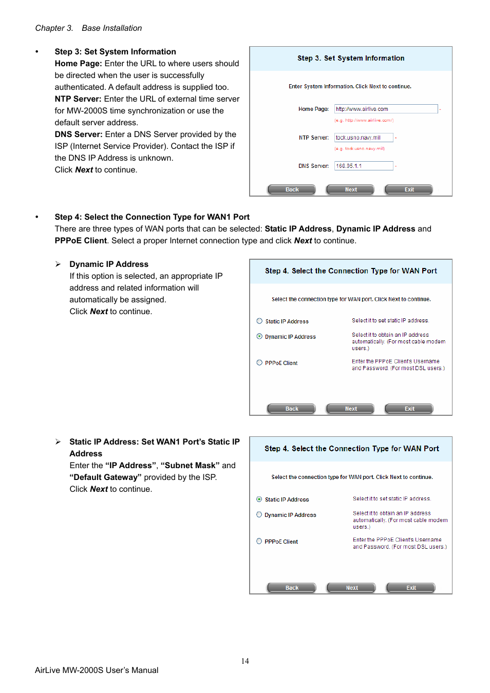 AirLive MW-2000S User Manual | Page 19 / 225