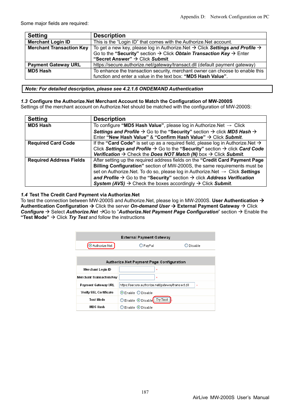 AirLive MW-2000S User Manual | Page 192 / 225
