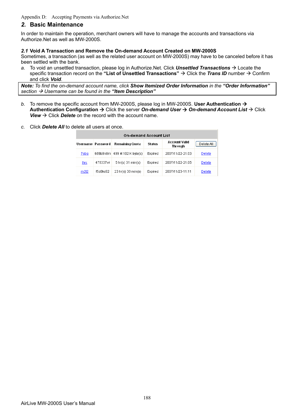 AirLive MW-2000S User Manual | Page 193 / 225