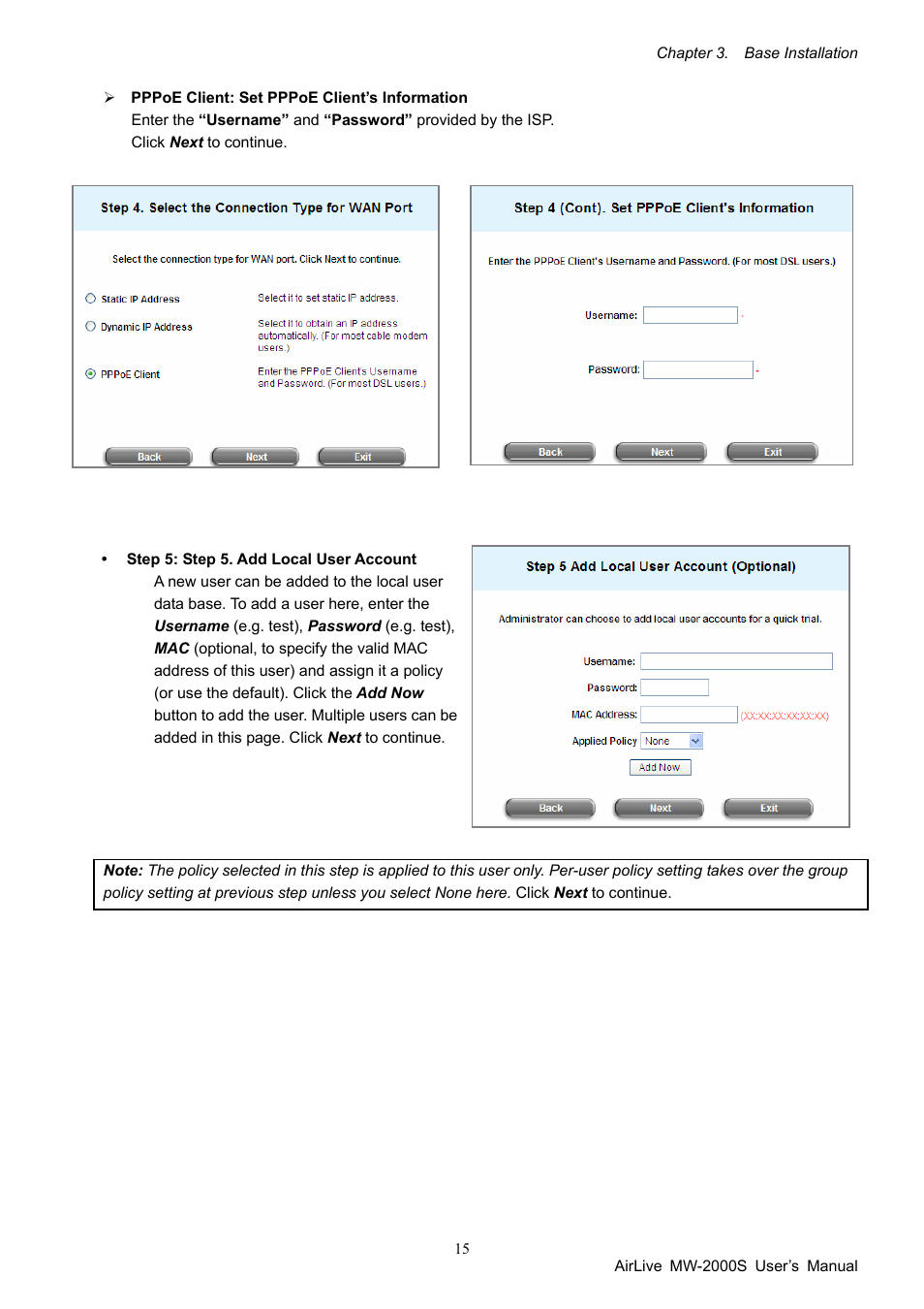 AirLive MW-2000S User Manual | Page 20 / 225