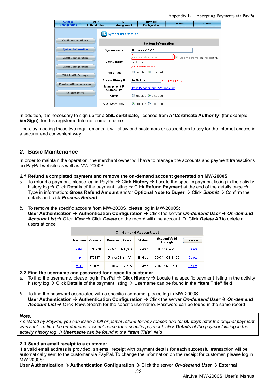 AirLive MW-2000S User Manual | Page 200 / 225