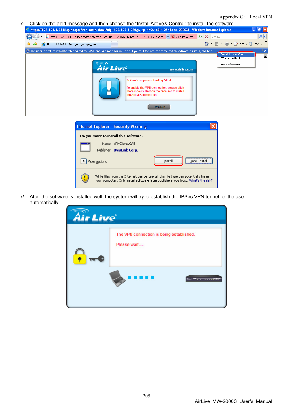 AirLive MW-2000S User Manual | Page 210 / 225