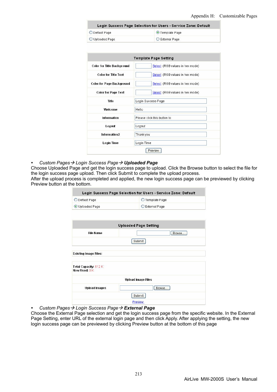 AirLive MW-2000S User Manual | Page 218 / 225