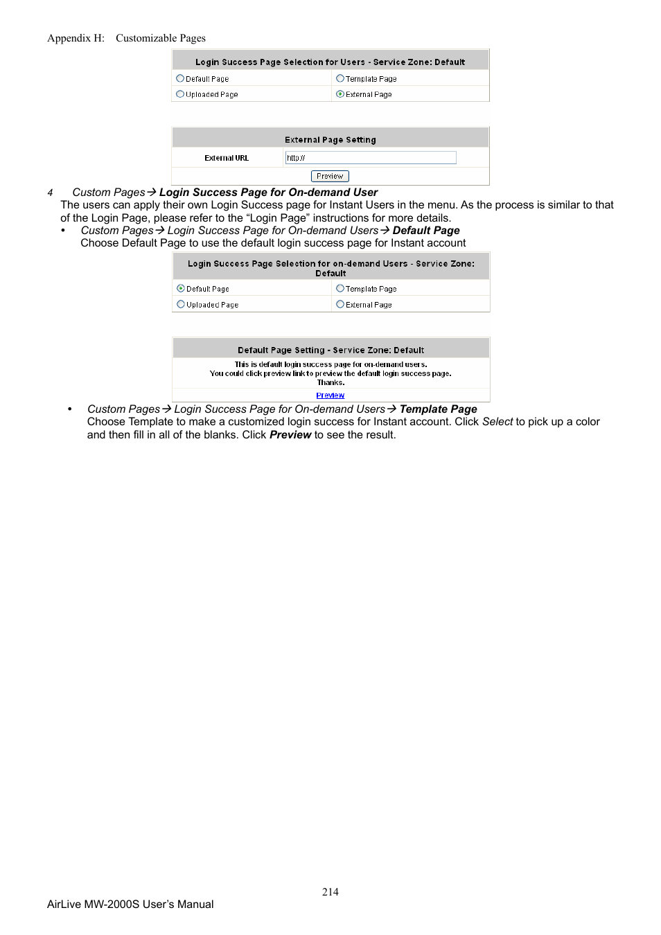 AirLive MW-2000S User Manual | Page 219 / 225