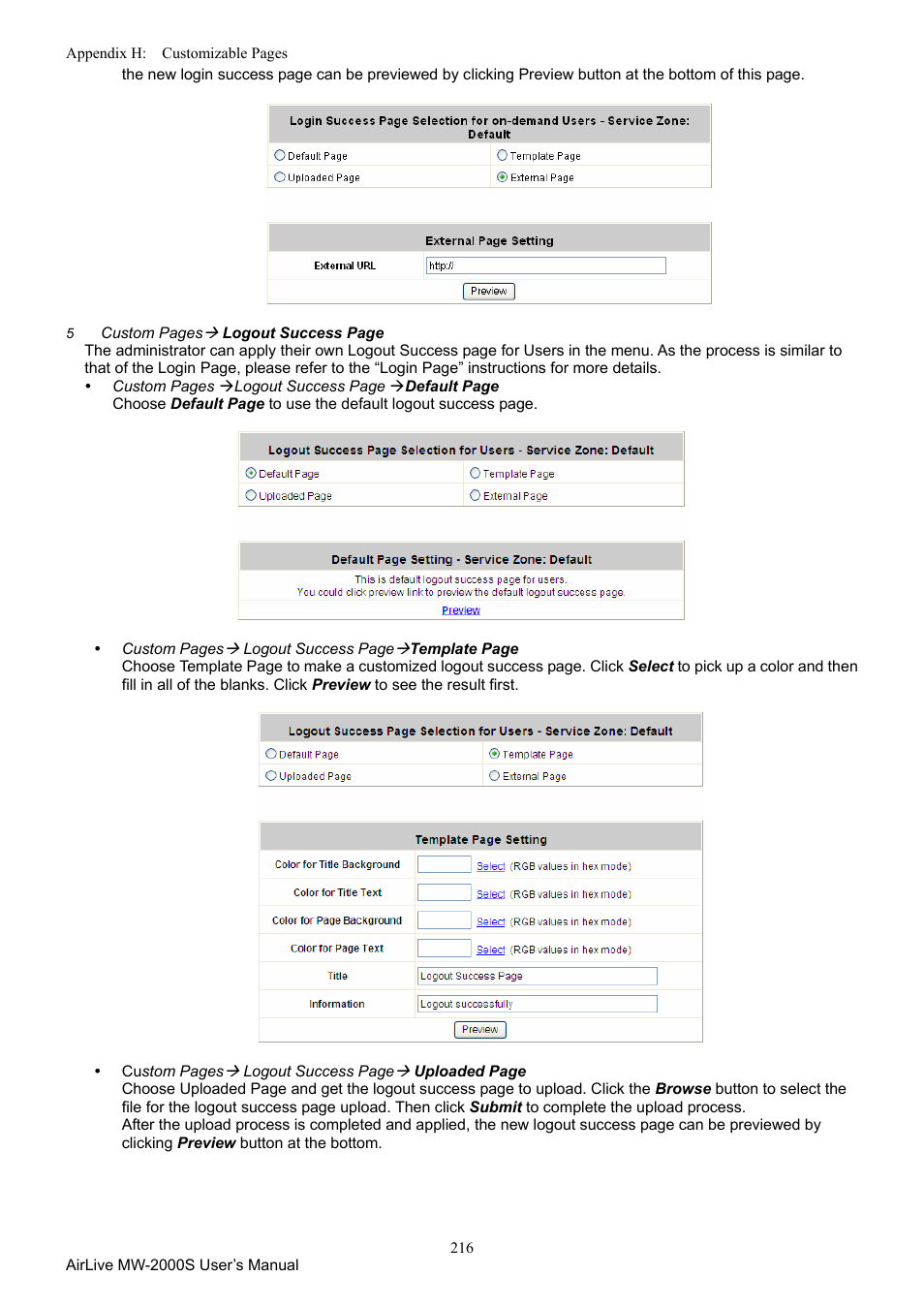 AirLive MW-2000S User Manual | Page 221 / 225