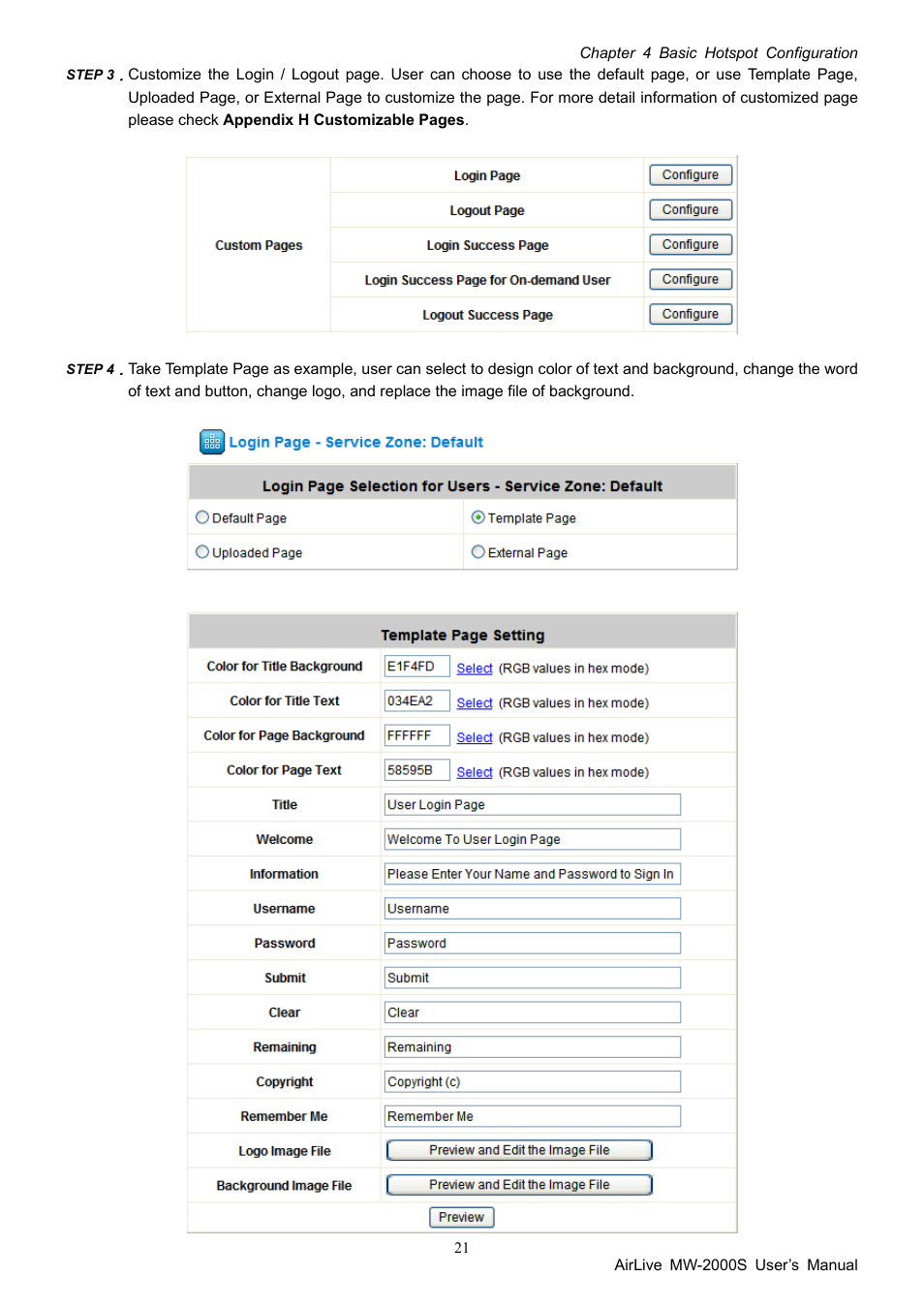 AirLive MW-2000S User Manual | Page 26 / 225