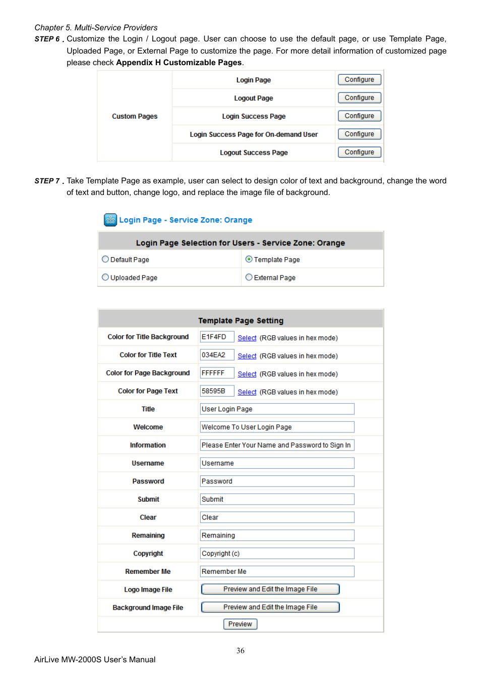 AirLive MW-2000S User Manual | Page 41 / 225