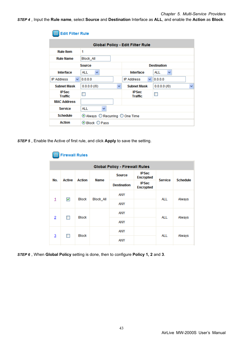 AirLive MW-2000S User Manual | Page 48 / 225