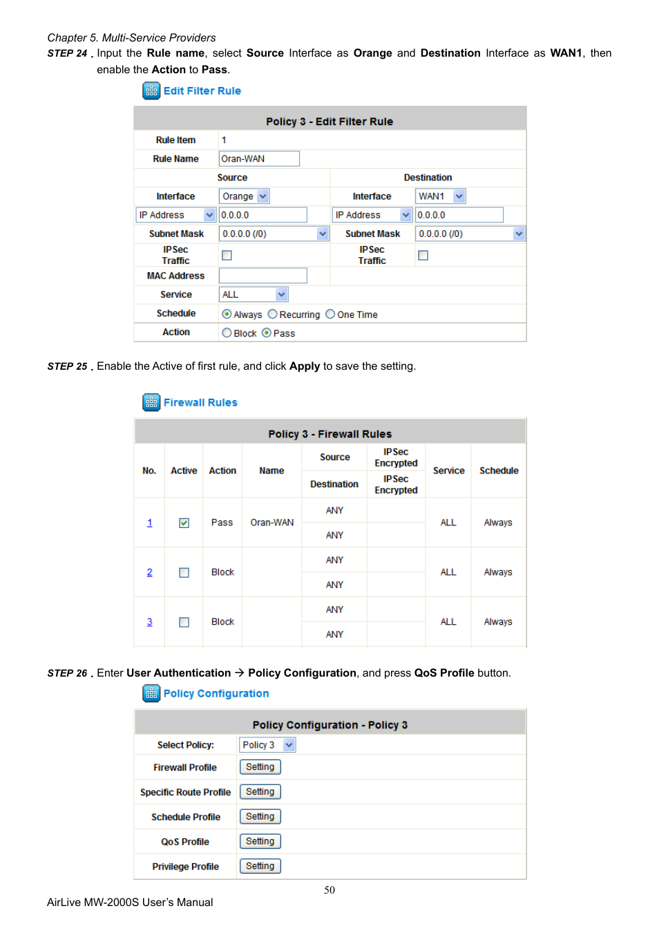 AirLive MW-2000S User Manual | Page 55 / 225