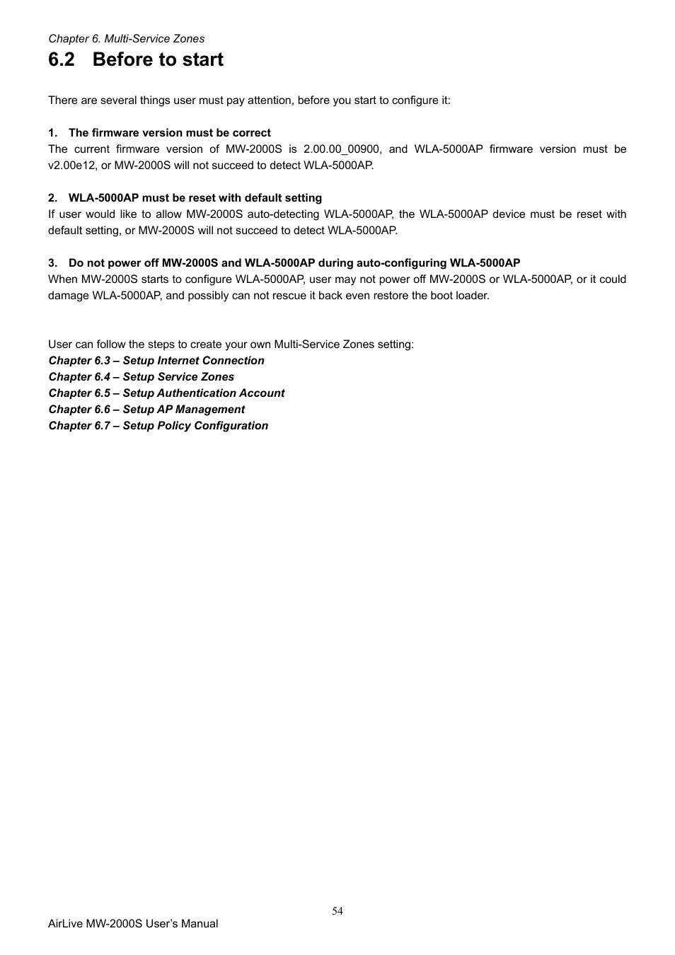 2 before to start, Before to start | AirLive MW-2000S User Manual | Page 59 / 225