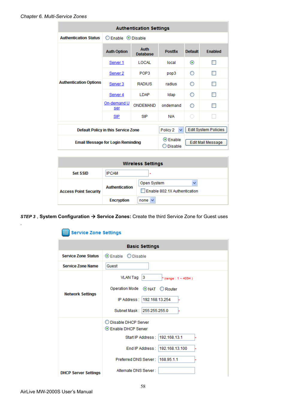 AirLive MW-2000S User Manual | Page 63 / 225