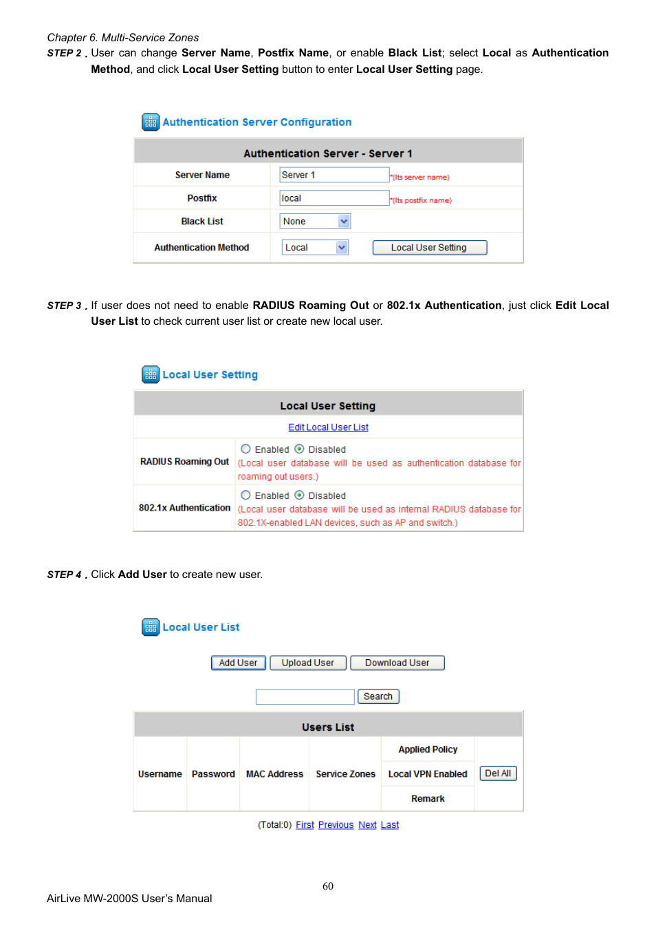 AirLive MW-2000S User Manual | Page 65 / 225