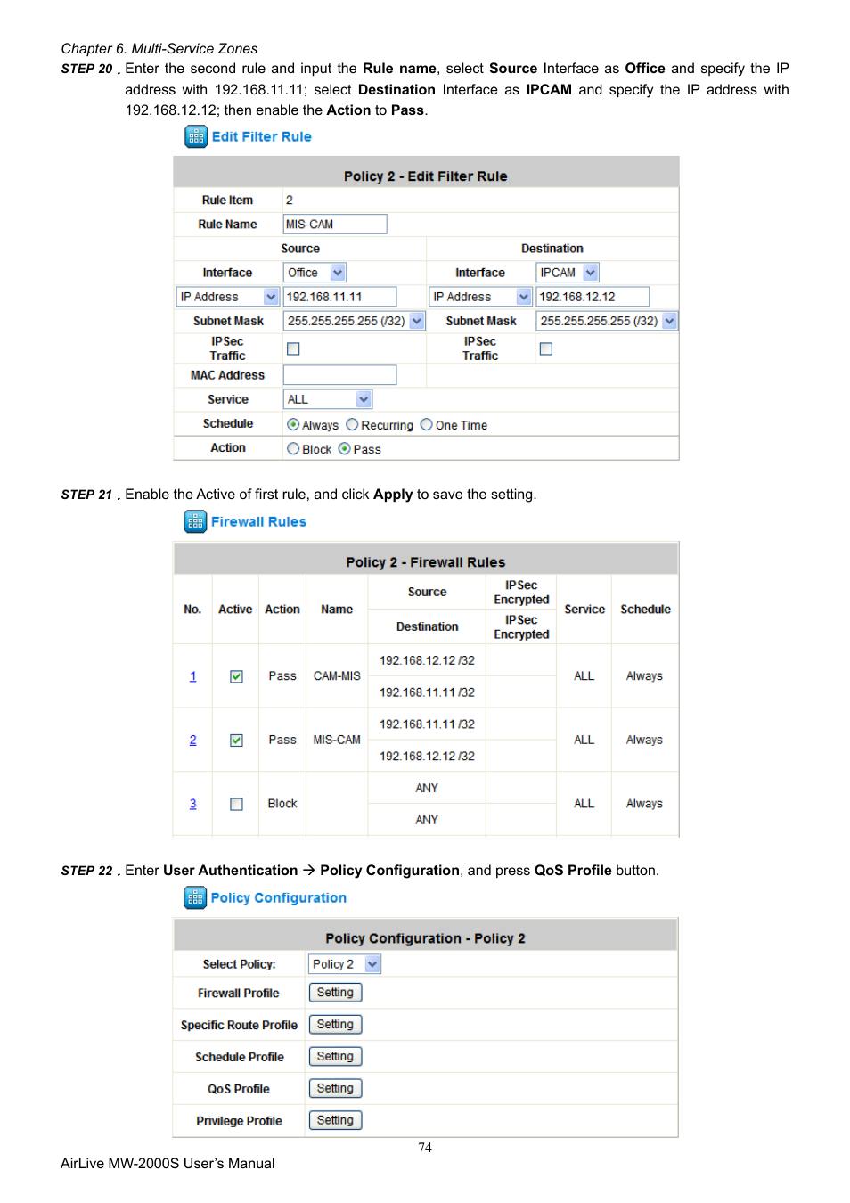 AirLive MW-2000S User Manual | Page 79 / 225
