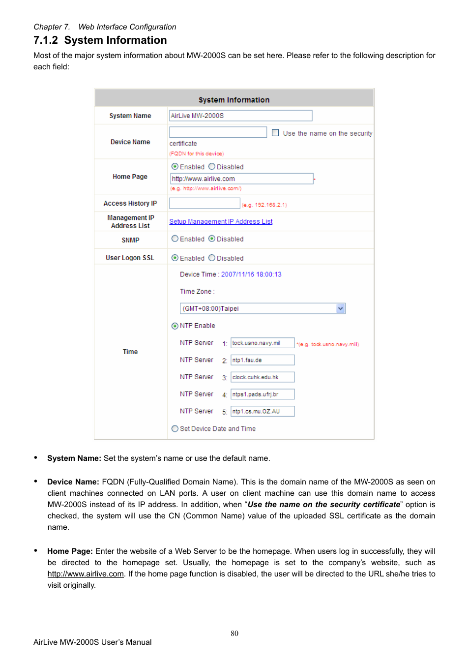 2 system information, System information | AirLive MW-2000S User Manual | Page 85 / 225