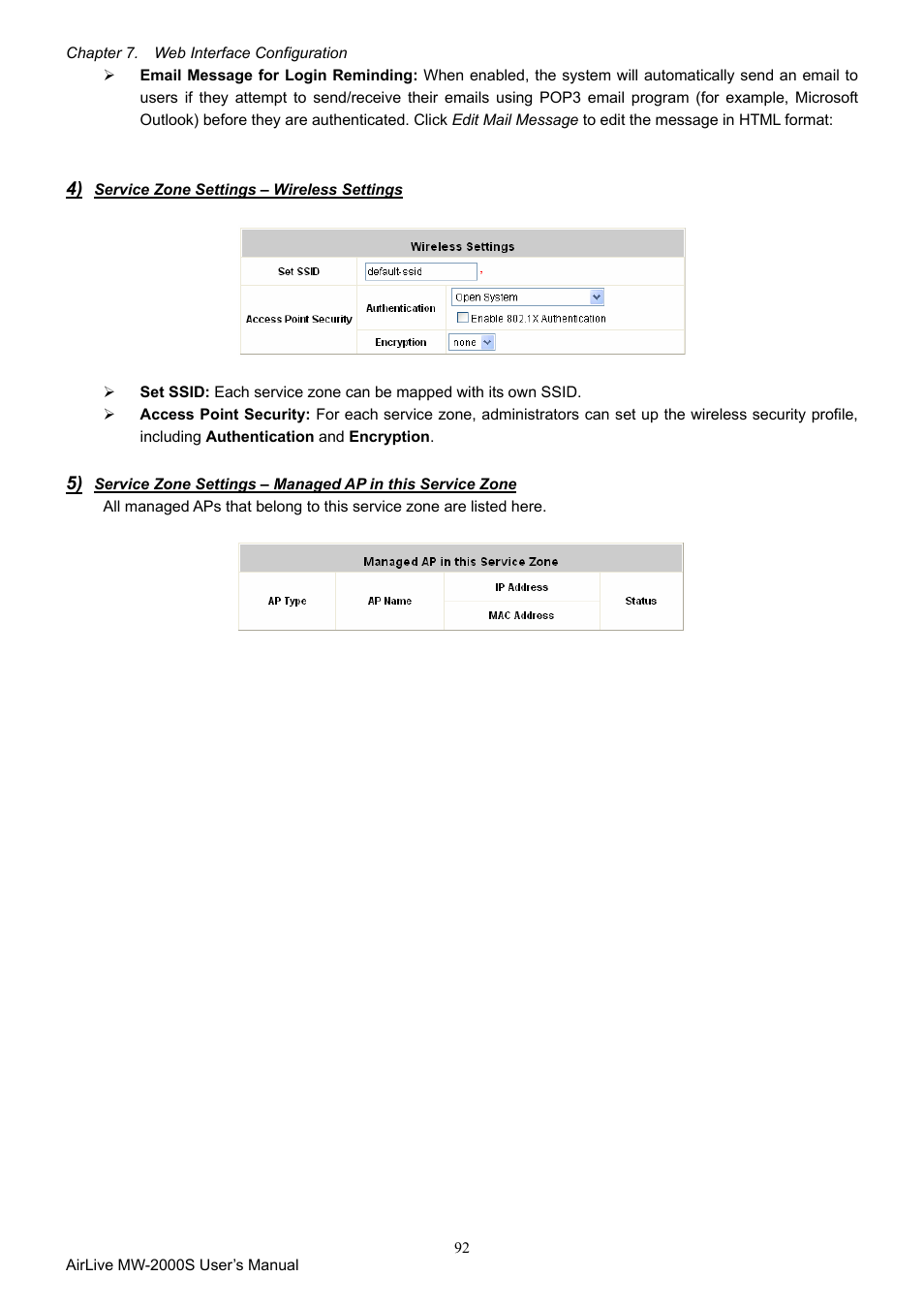 AirLive MW-2000S User Manual | Page 97 / 225