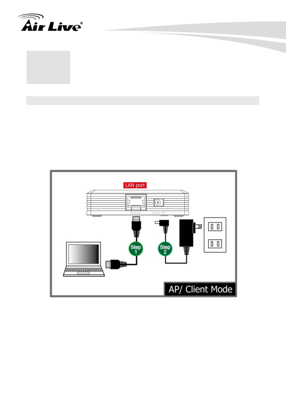 Installation, 1 hardware connection, 1 ap/ client mode | 2 router mode, Ap/ client mode, Router mode | AirLive N.MINI User Manual | Page 15 / 87