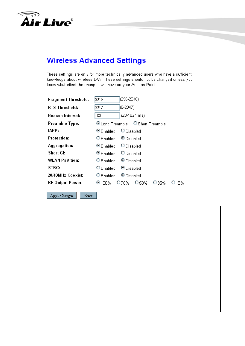 2 advanced settings, Advanced settings | AirLive N.MINI User Manual | Page 29 / 87