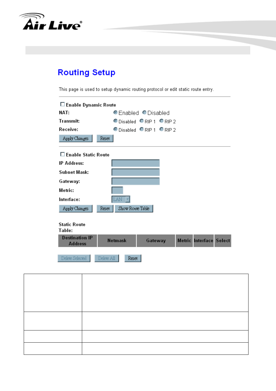 6 route setup | AirLive N.MINI User Manual | Page 61 / 87