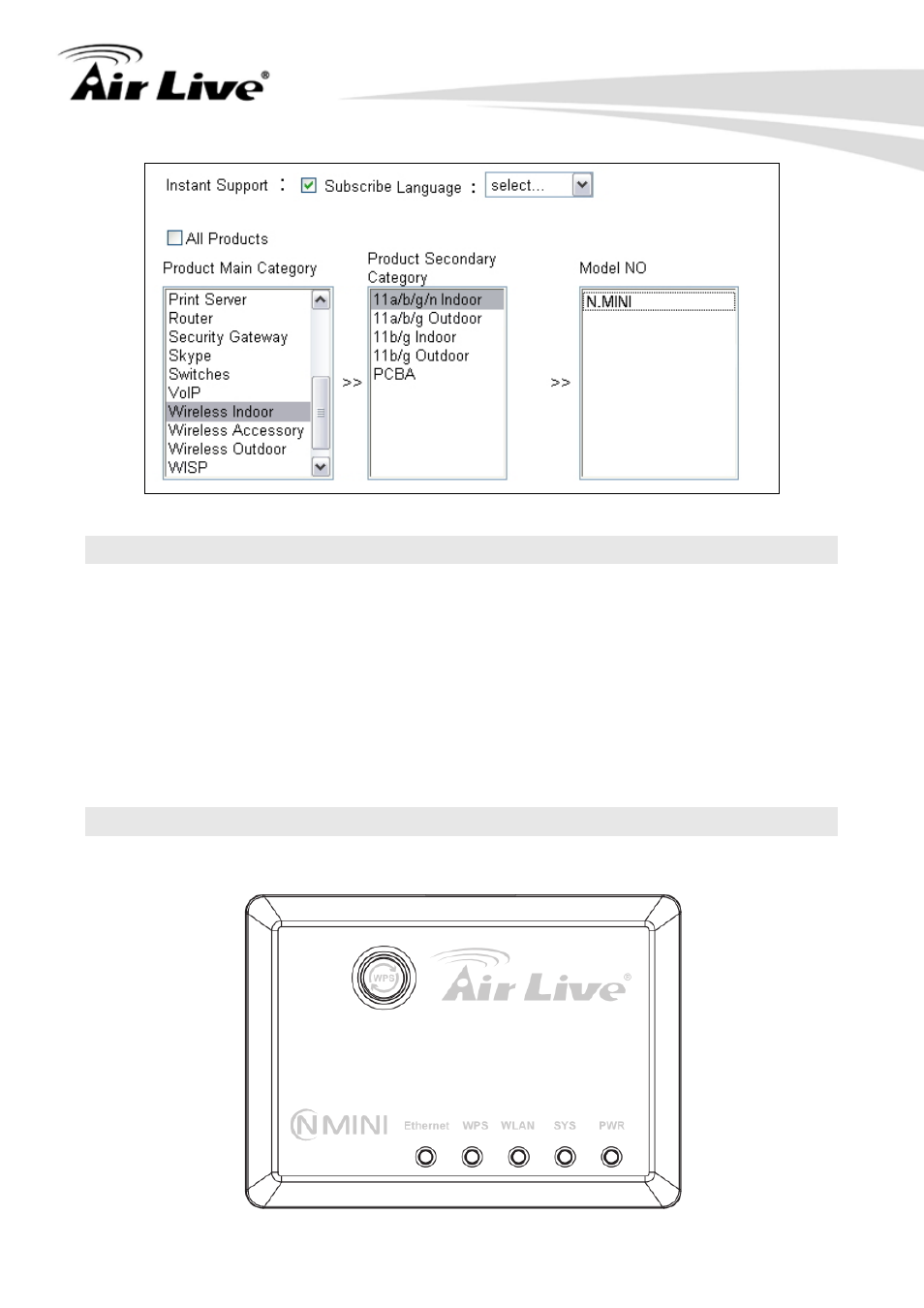 3 features, 4 physical details, 1 top led | AirLive N.MINI User Manual | Page 9 / 87
