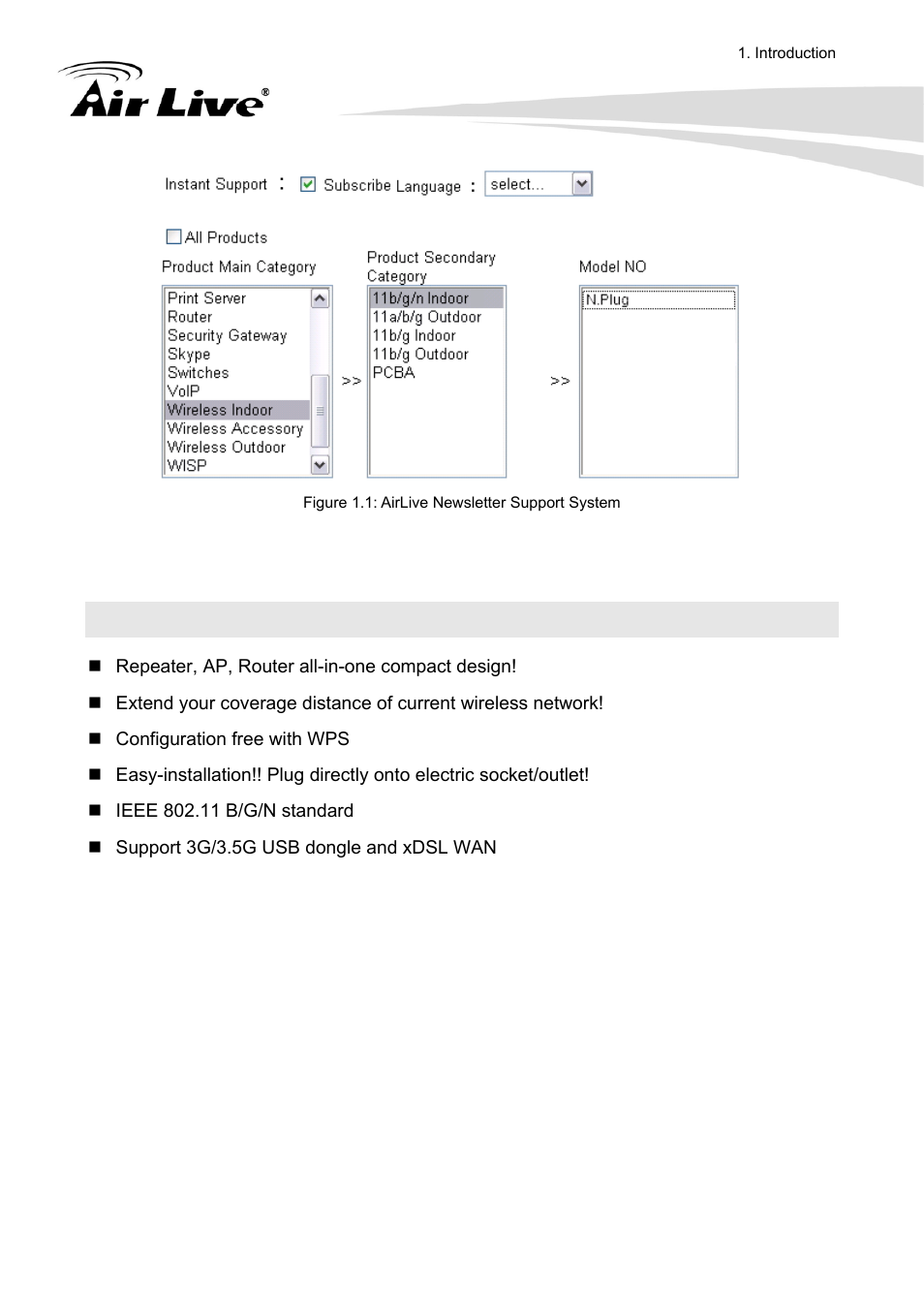 3 product features | AirLive N.Plug User Manual | Page 7 / 103