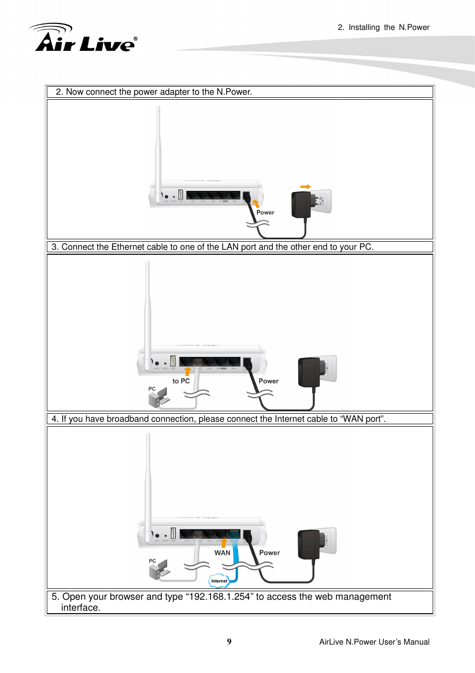 AirLive N.Power User Manual | Page 14 / 103