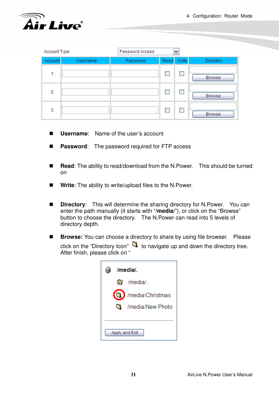 AirLive N.Power User Manual | Page 36 / 103