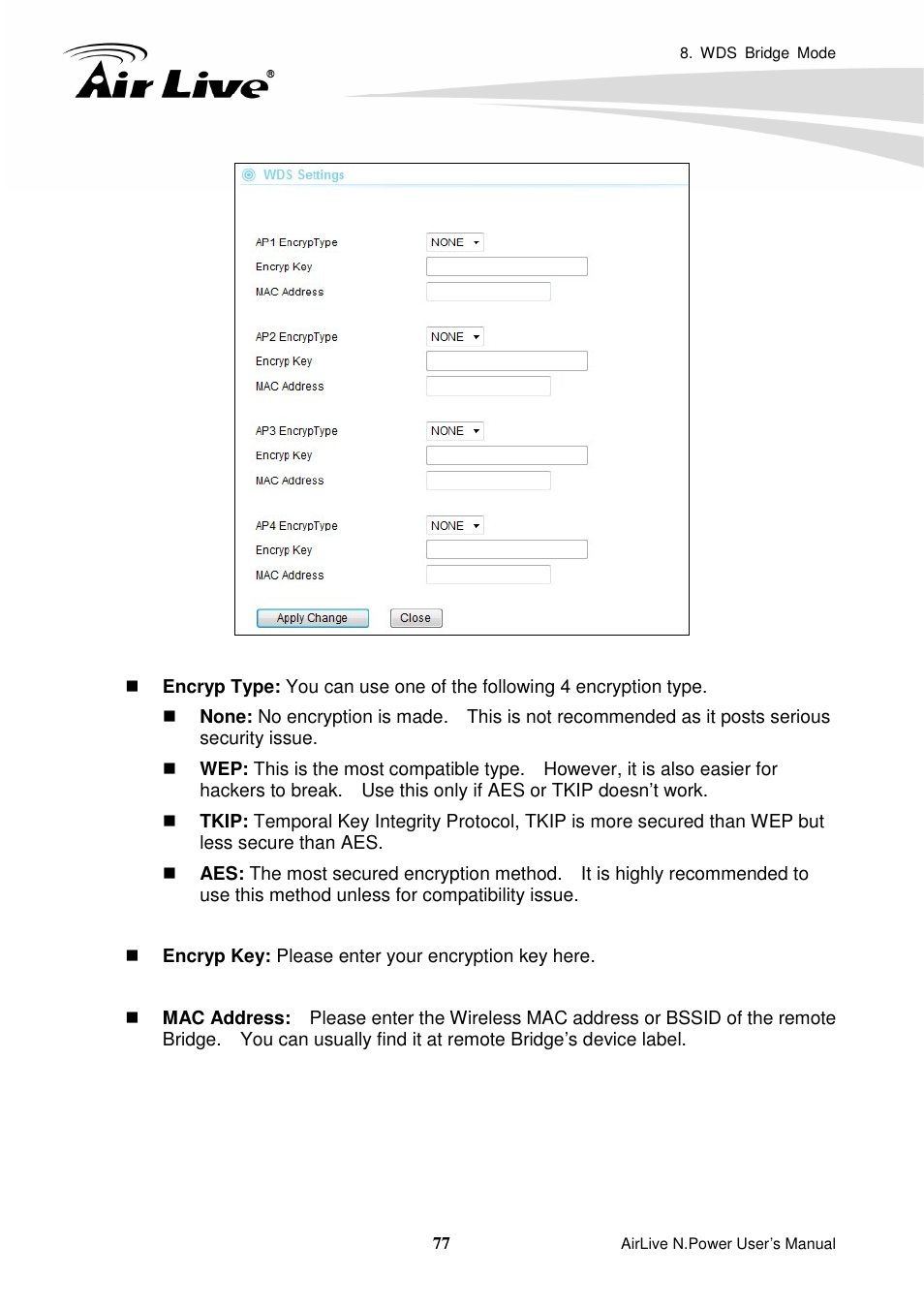 AirLive N.Power User Manual | Page 82 / 103