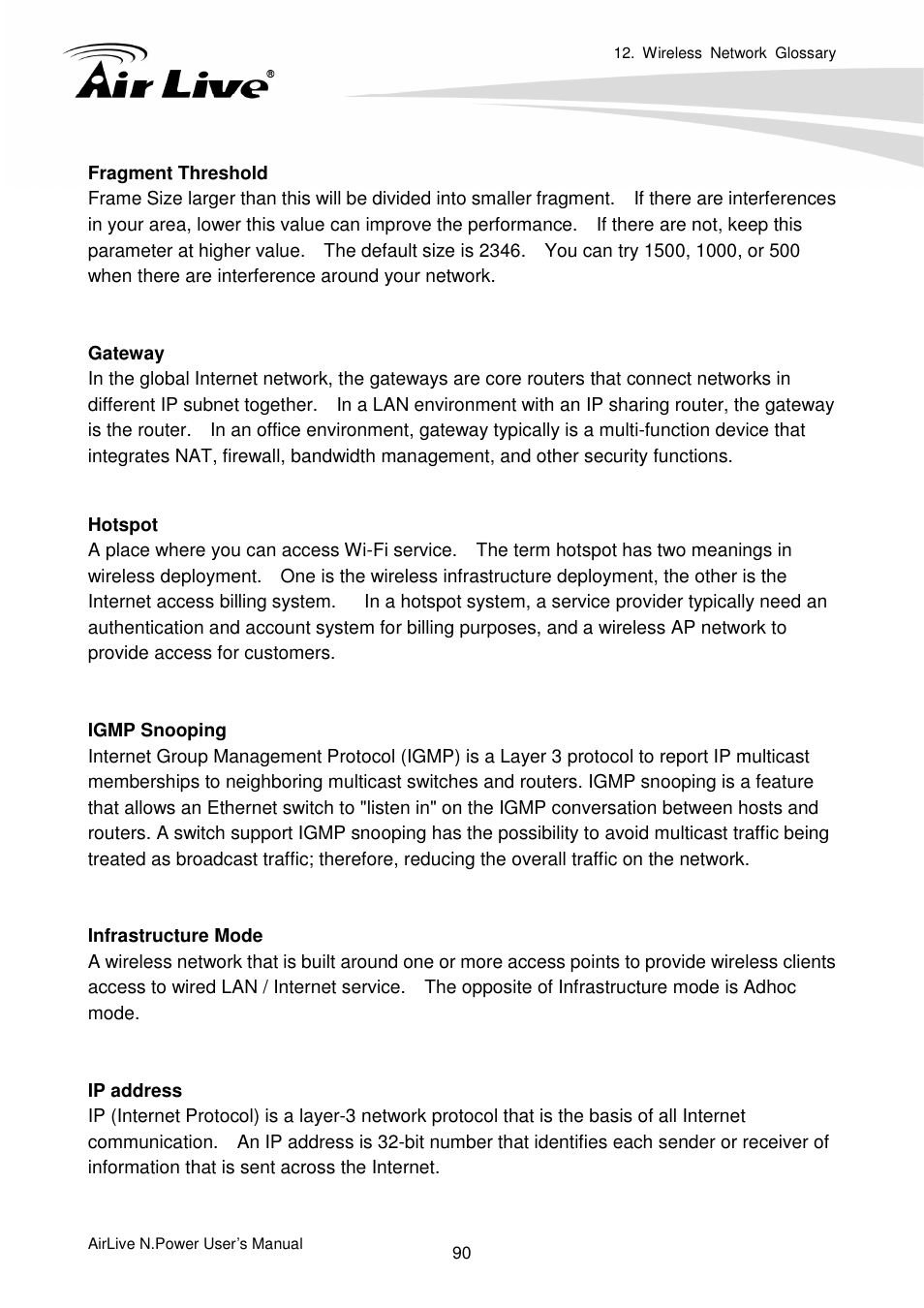 AirLive N.Power User Manual | Page 95 / 103