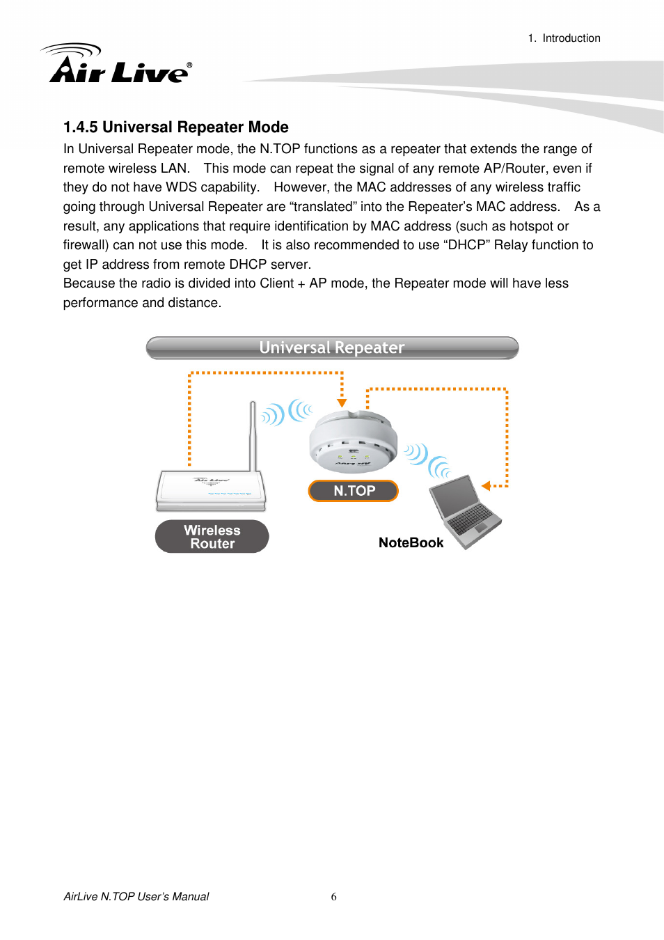 5 universal repeater mode | AirLive N.TOP User Manual | Page 11 / 71
