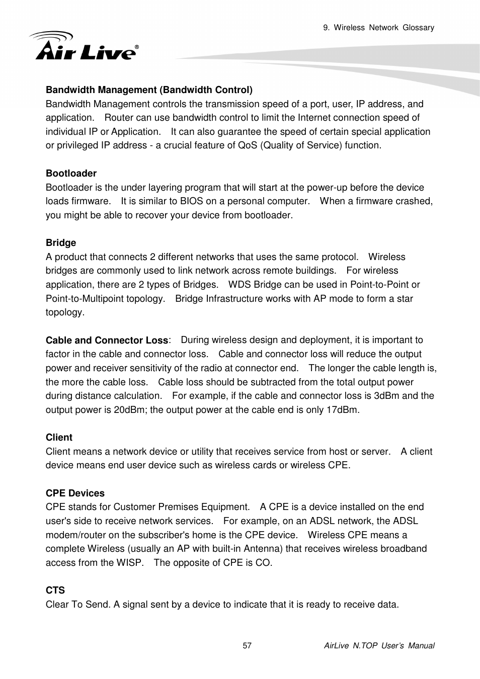 AirLive N.TOP User Manual | Page 62 / 71