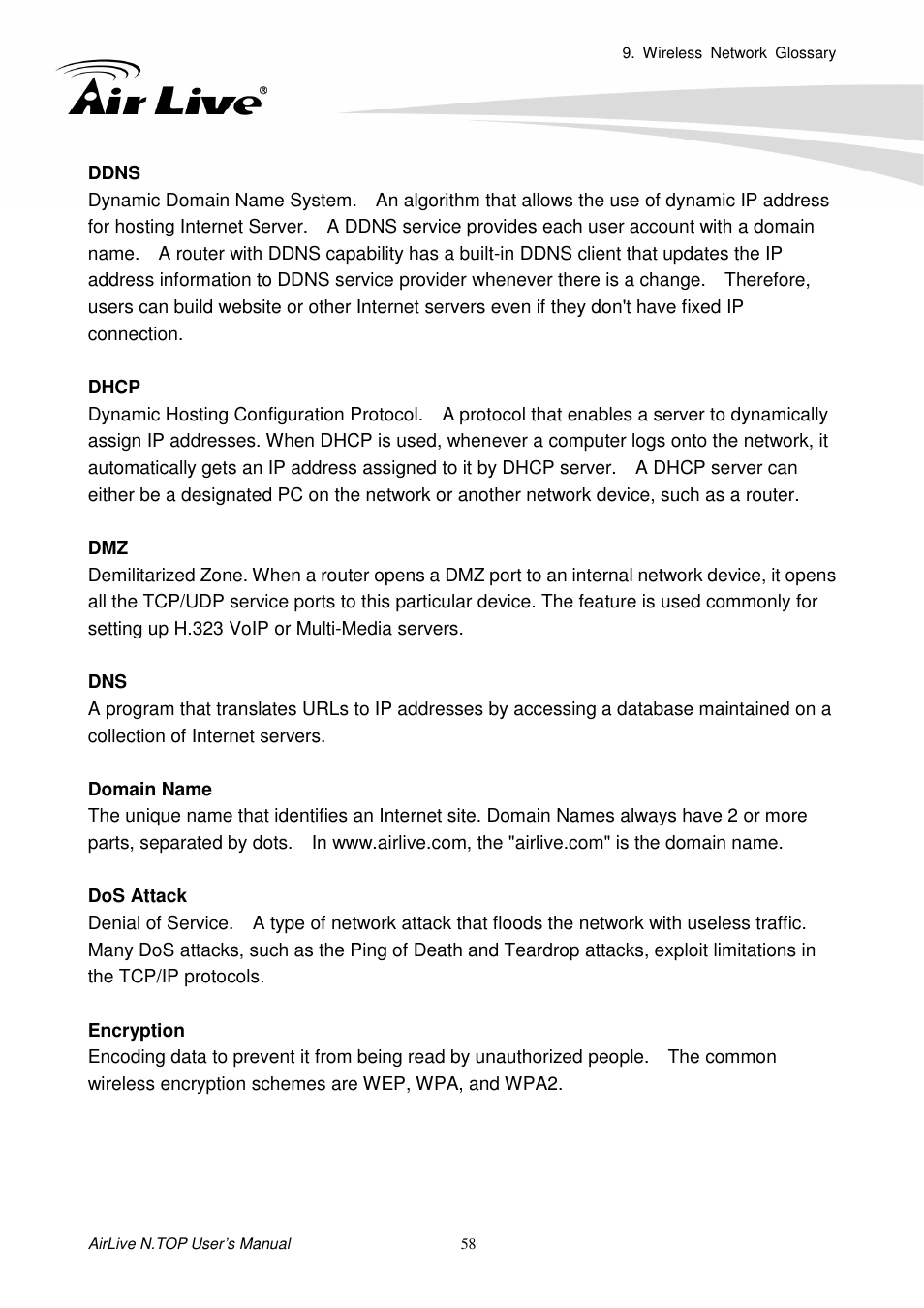 AirLive N.TOP User Manual | Page 63 / 71