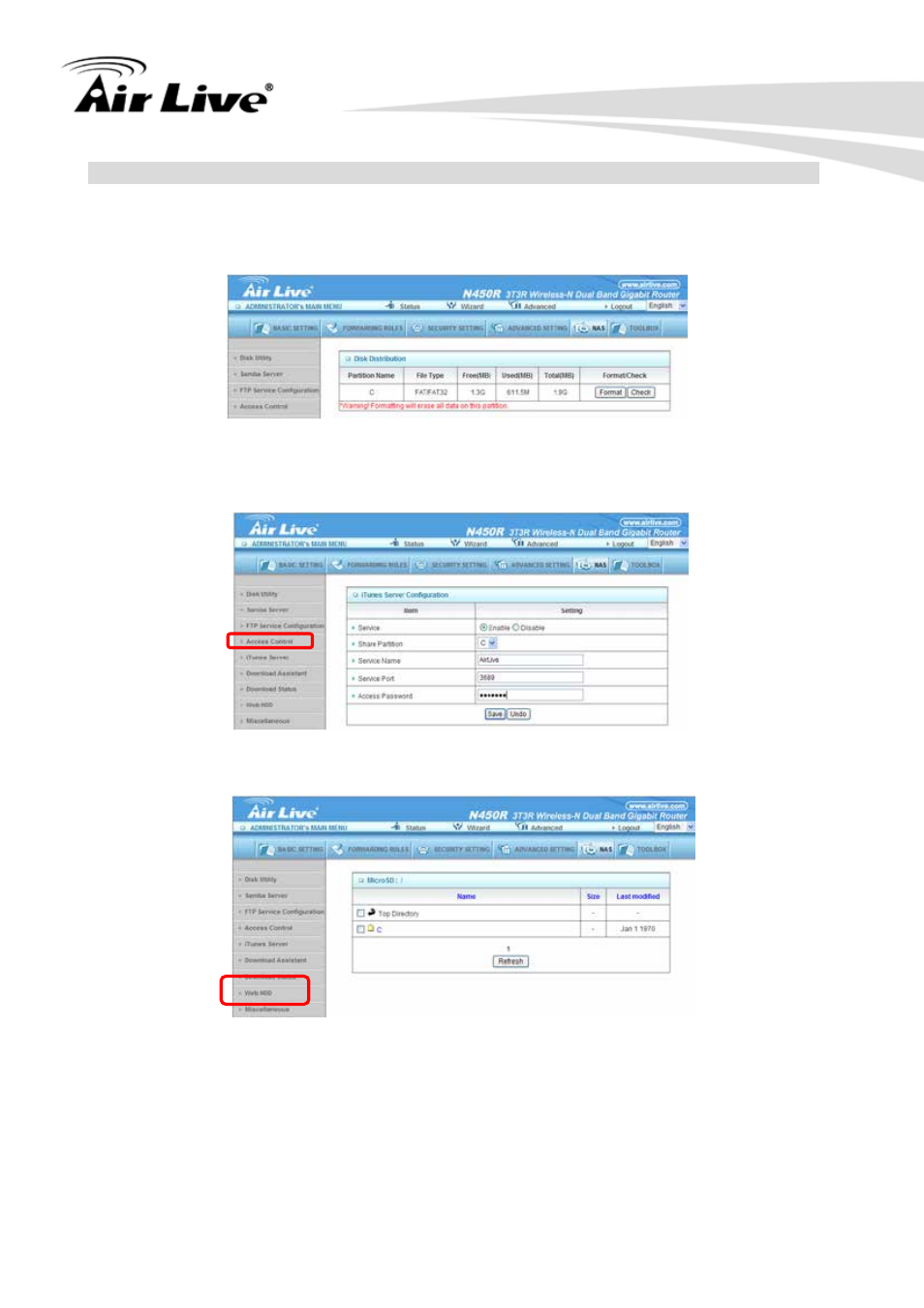 AirLive N450R User Manual | Page 106 / 108