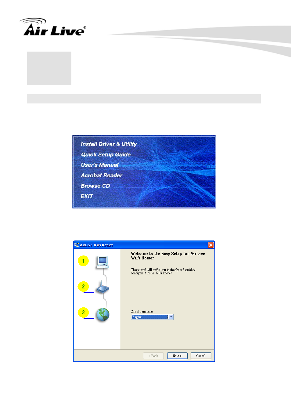 Getting start, 1 easy setup by windows utility | AirLive N450R User Manual | Page 16 / 108