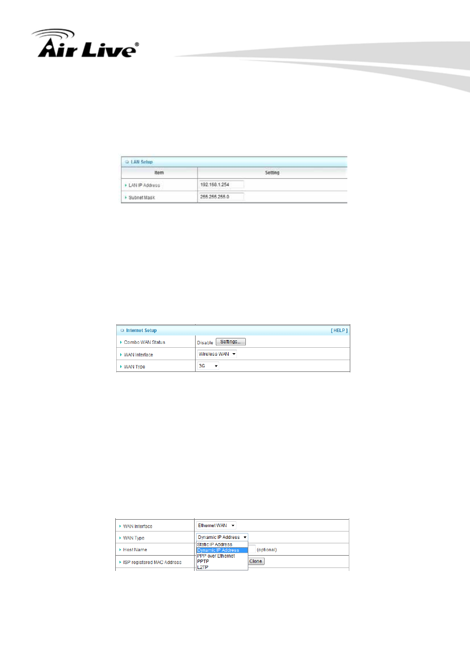 1 network setup | AirLive N450R User Manual | Page 30 / 108