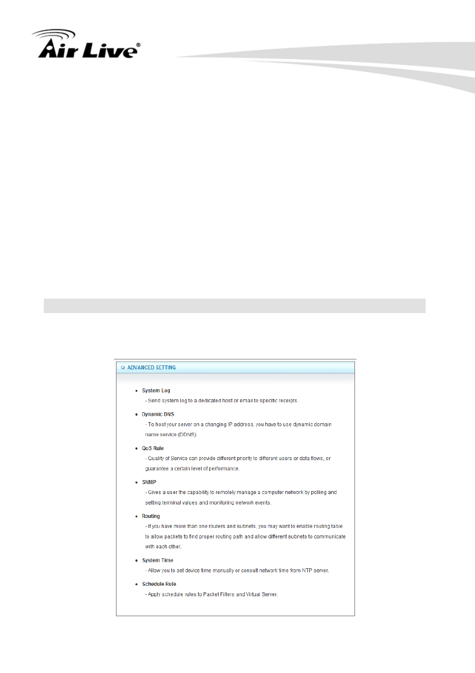 5 advanced setting | AirLive N450R User Manual | Page 70 / 108