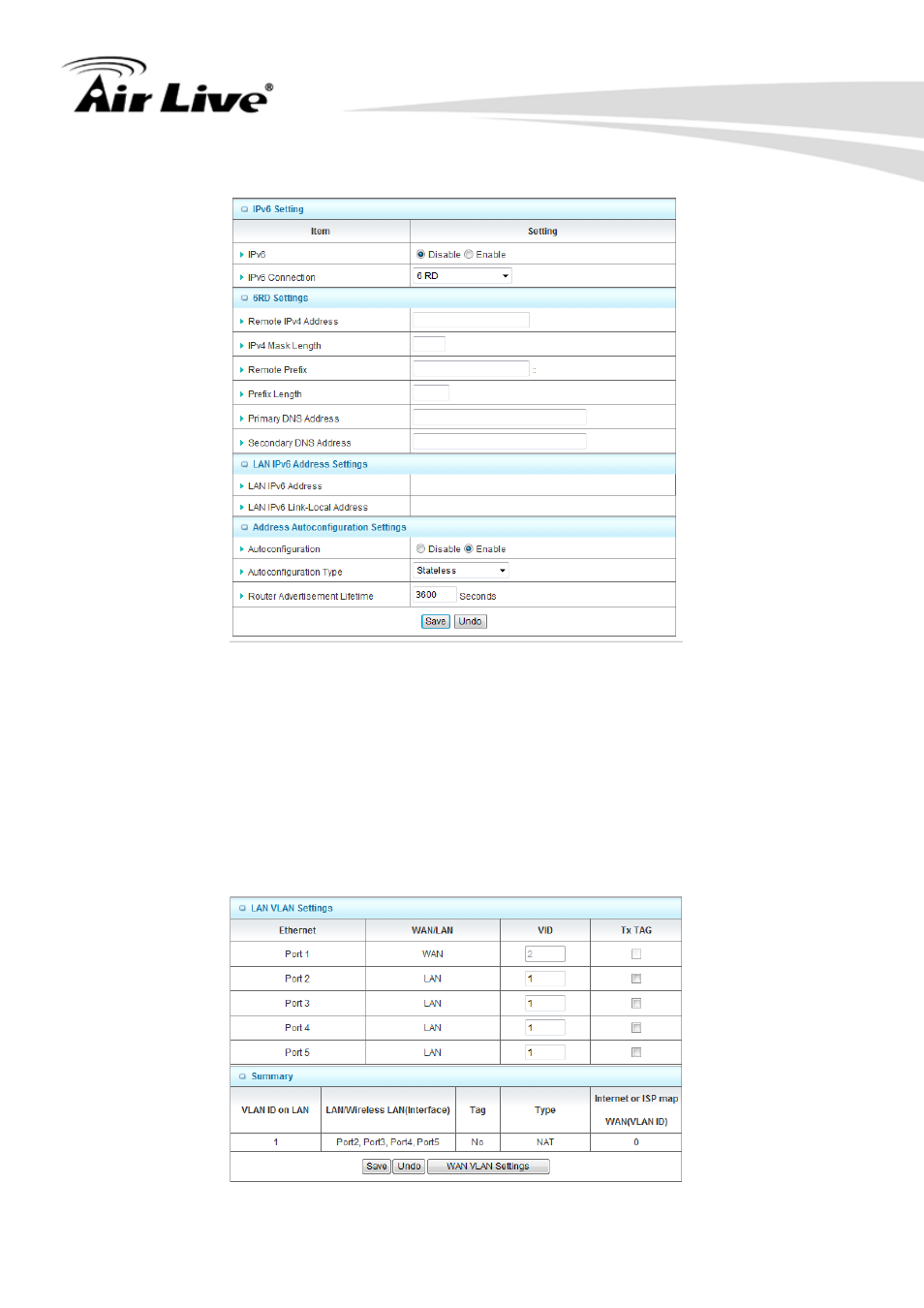 9 vlan | AirLive N450R User Manual | Page 87 / 108