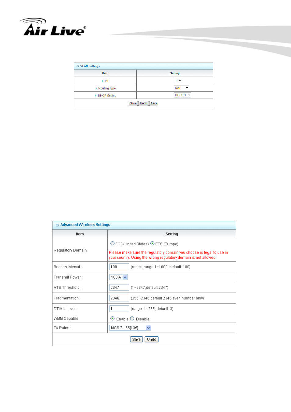 10 advanced wireless settings | AirLive N450R User Manual | Page 88 / 108