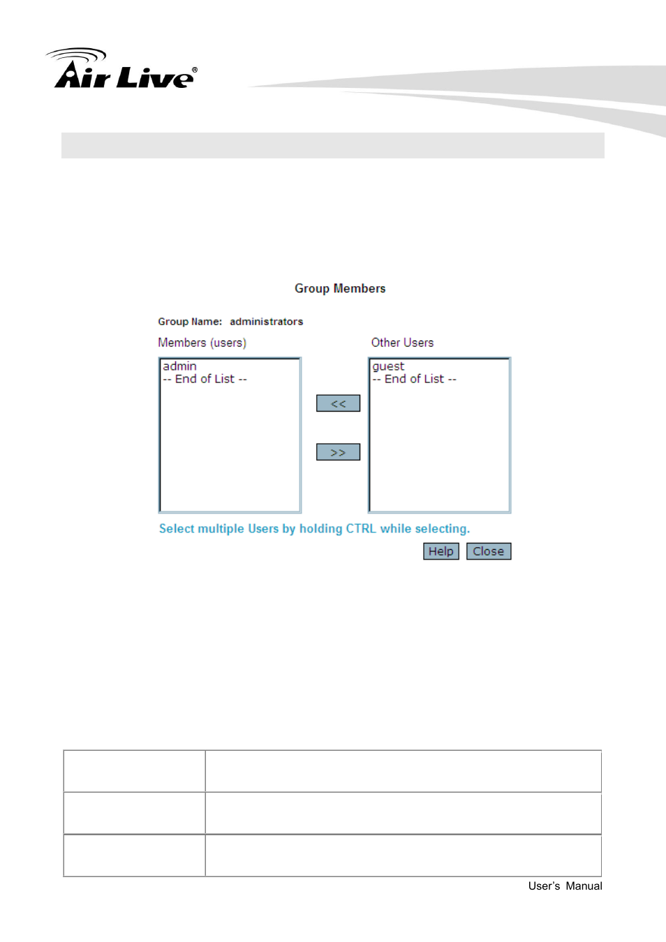 Group members | AirLive NAS-235 User Manual | Page 58 / 89