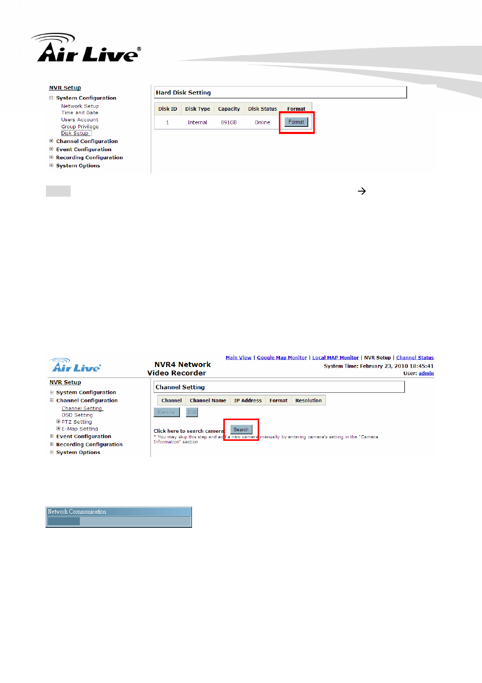 2 connect to your ip cameras | AirLive NVR4 User Manual | Page 24 / 85