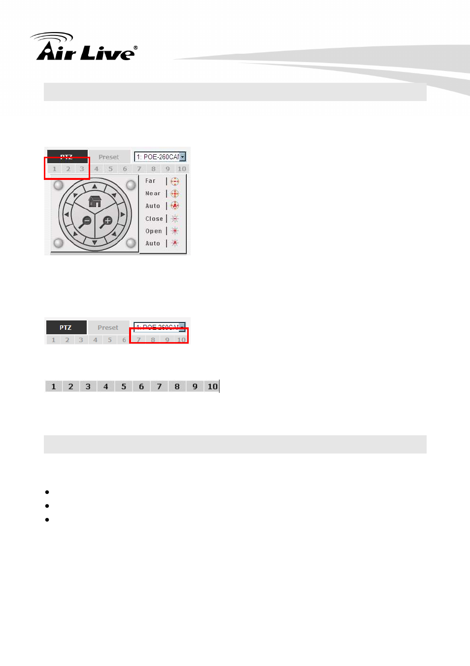 4 ptz control, 5 perform ptz preset viewing, 1 preset point viewing | AirLive NVR4 User Manual | Page 30 / 85