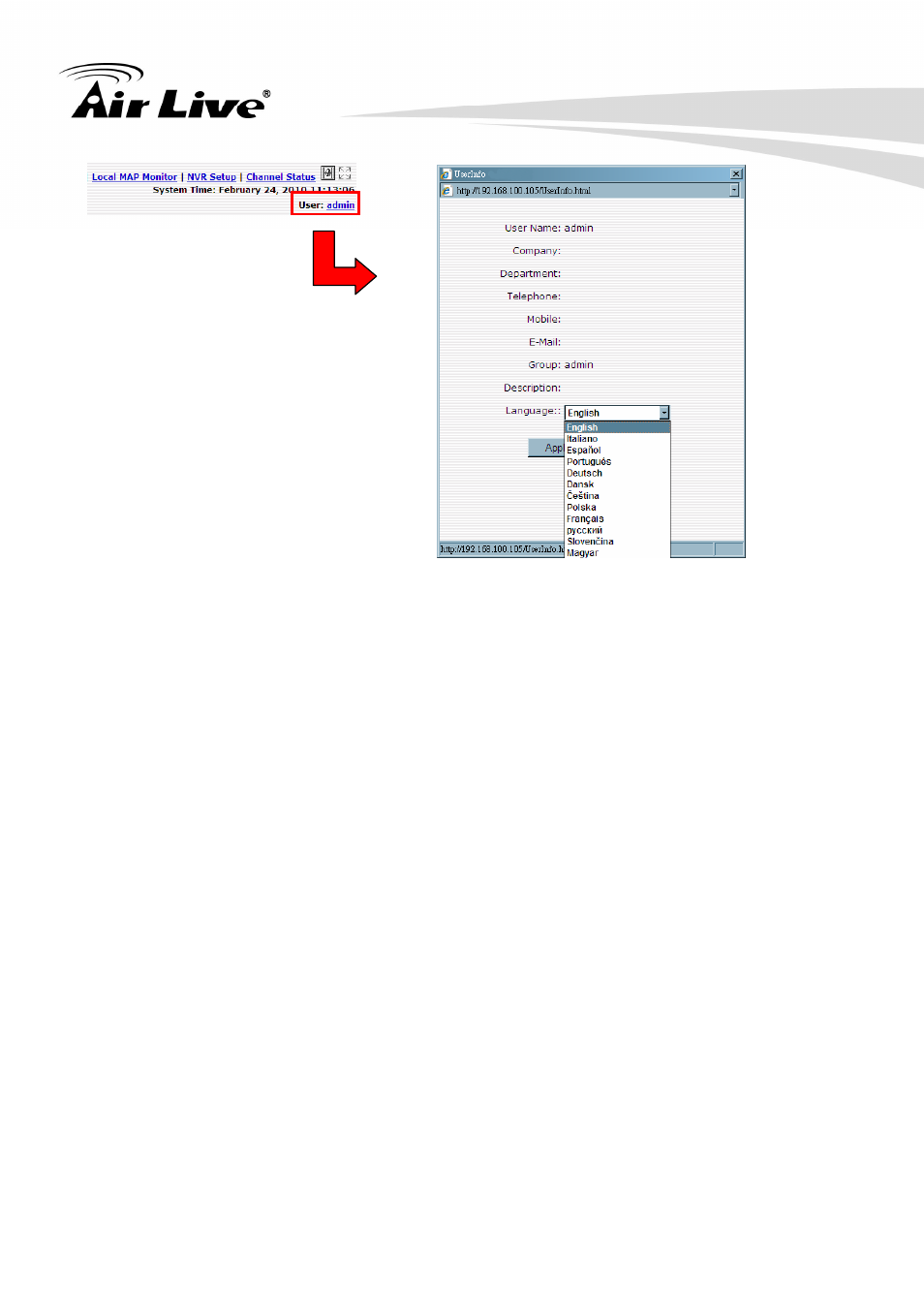 AirLive NVR4 User Manual | Page 36 / 85